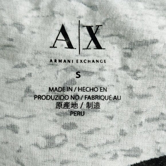 Armani Exchange Women's Small Sheer Top with Beaded Logo Y2K - Picture 5 of 8